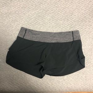 Size 6 Lululemon black shorts
